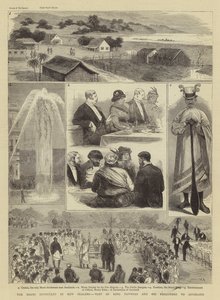 A Dificuldade Maori na Nova Zelândia, Visita do Rei Tawhiao e seus Seguidores a Auckland